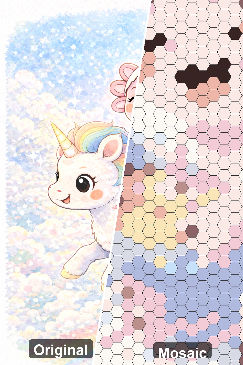 Unicorn mystery mosaic