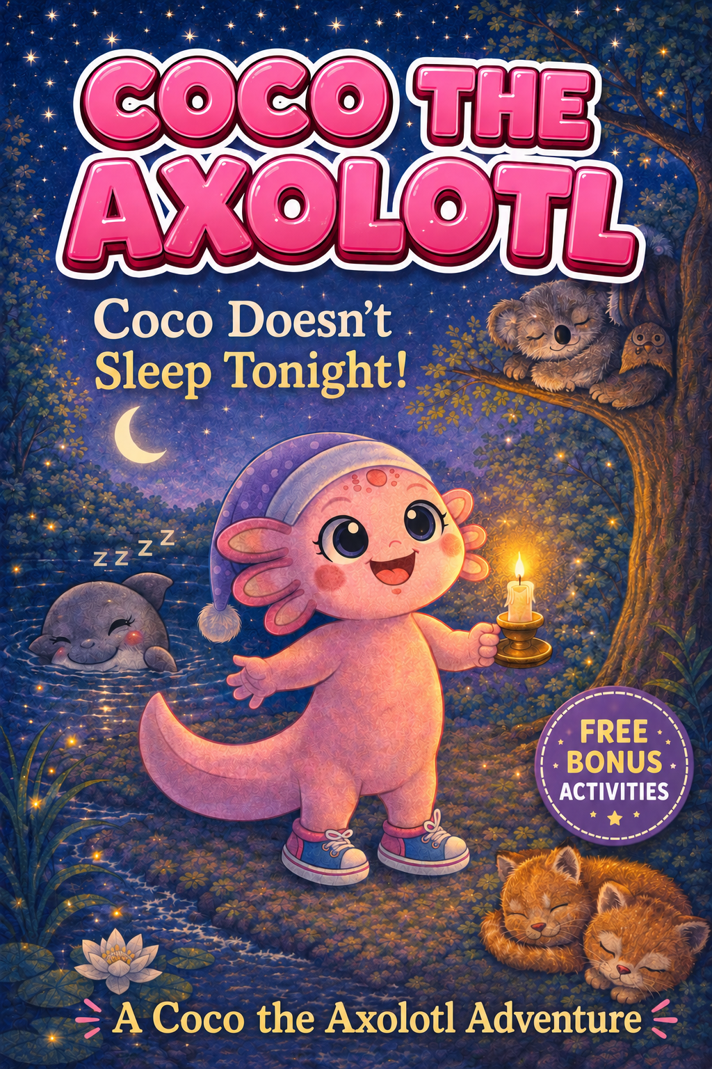 COCO THE AXOLOTL Coco Can't Sleep Tonight book cover